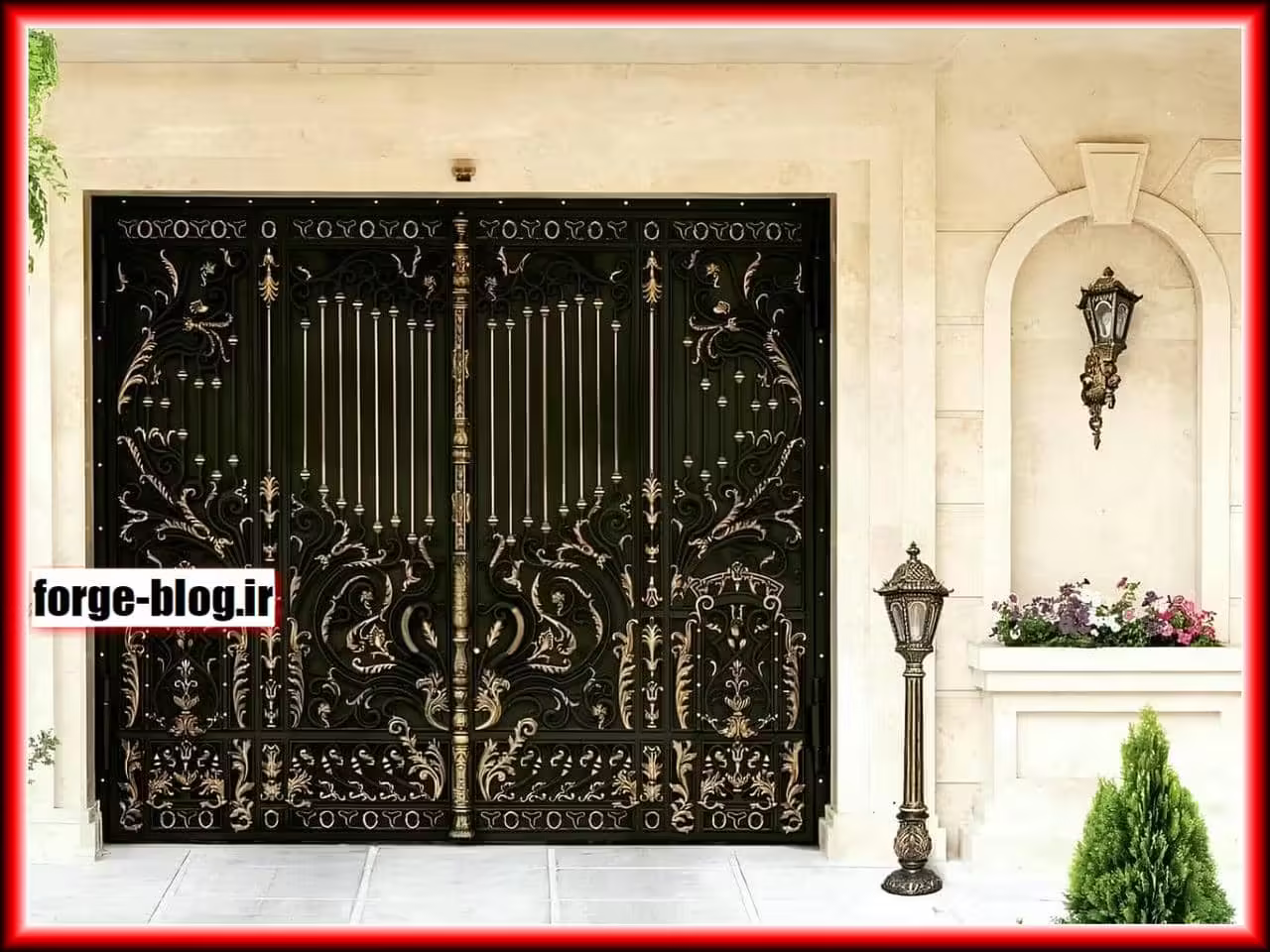 ساخت استاندارد درب الیزه فرفورژه فلزی ساخت استاندارد درب الیزه فرفورژه فلزی