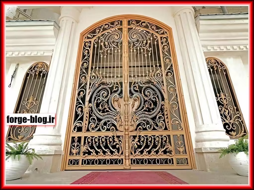 درب حیاط فرفورژه درب حیاط فرفورژه