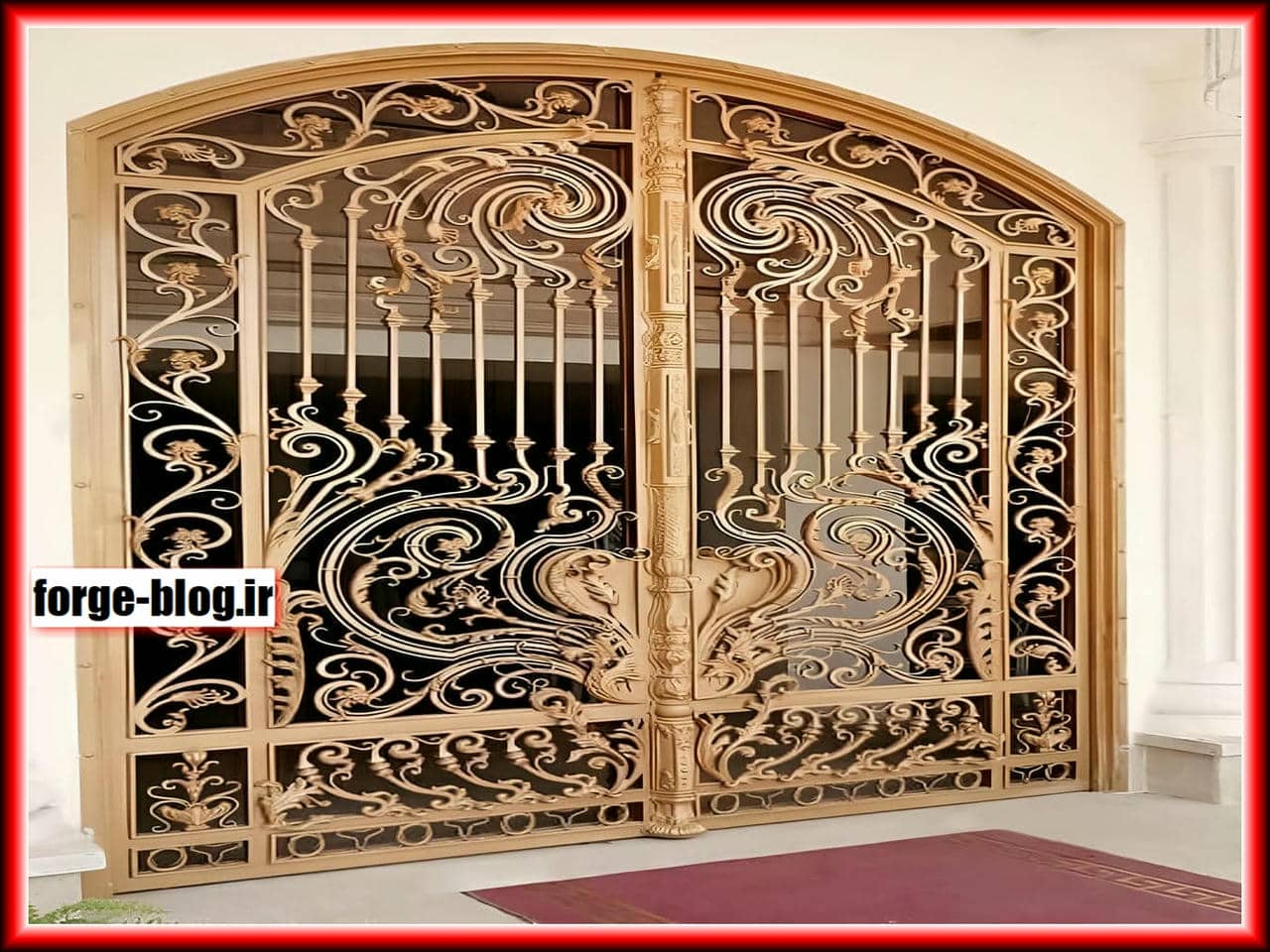 استحکام و مقاومت درب الیزه فرفورژه برای حیاط استحکام و مقاومت درب الیزه فرفورژه برای حیاط