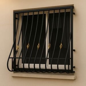 حفاظ پنجره مدل سبدی ارکیده با جاگلدانی