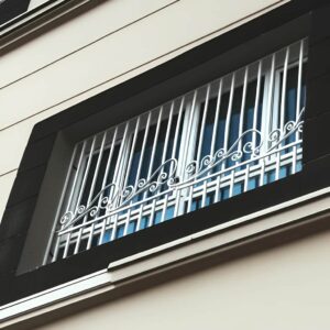 حفاظ پنجره مدل گل نیلوفری