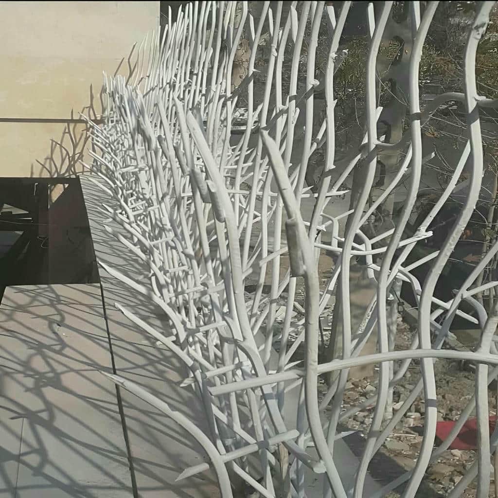 نرده شاخ گوزنی دیوار