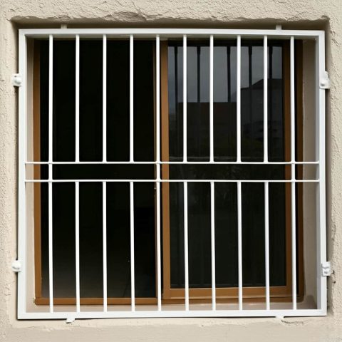 حفاظ پنجره دوجداره مدل ساده میله افقی