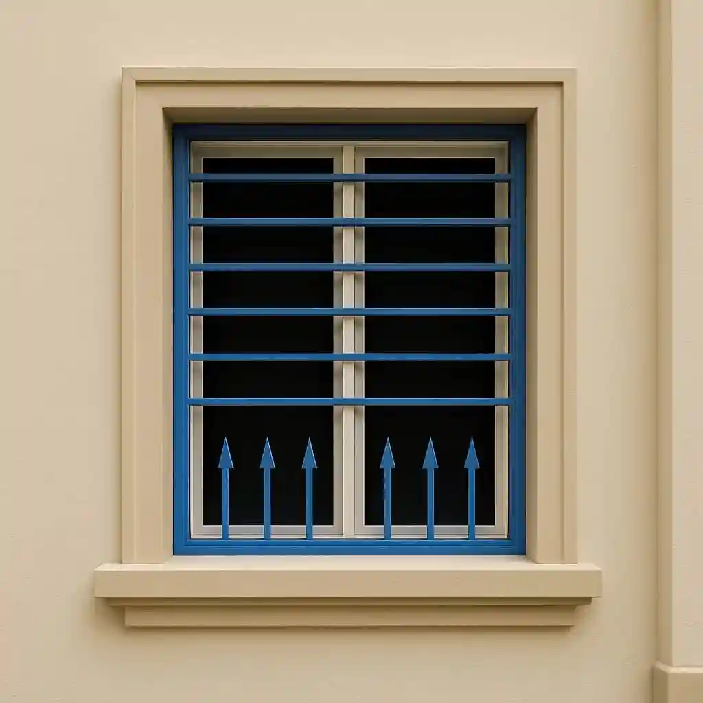 نصب حفاظ پنجره مدل تیغدار