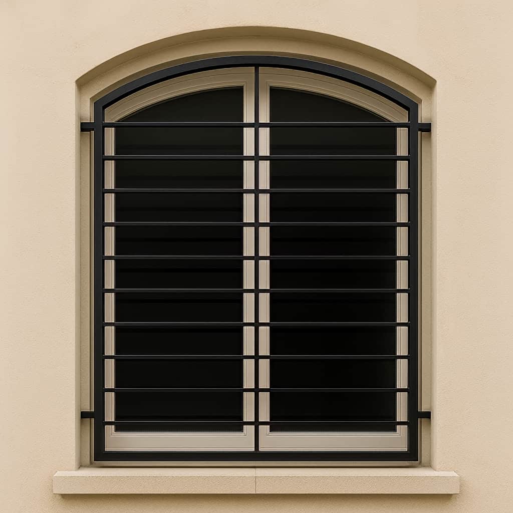 خرید حفاظ پنجره مدل ساده قوس دار