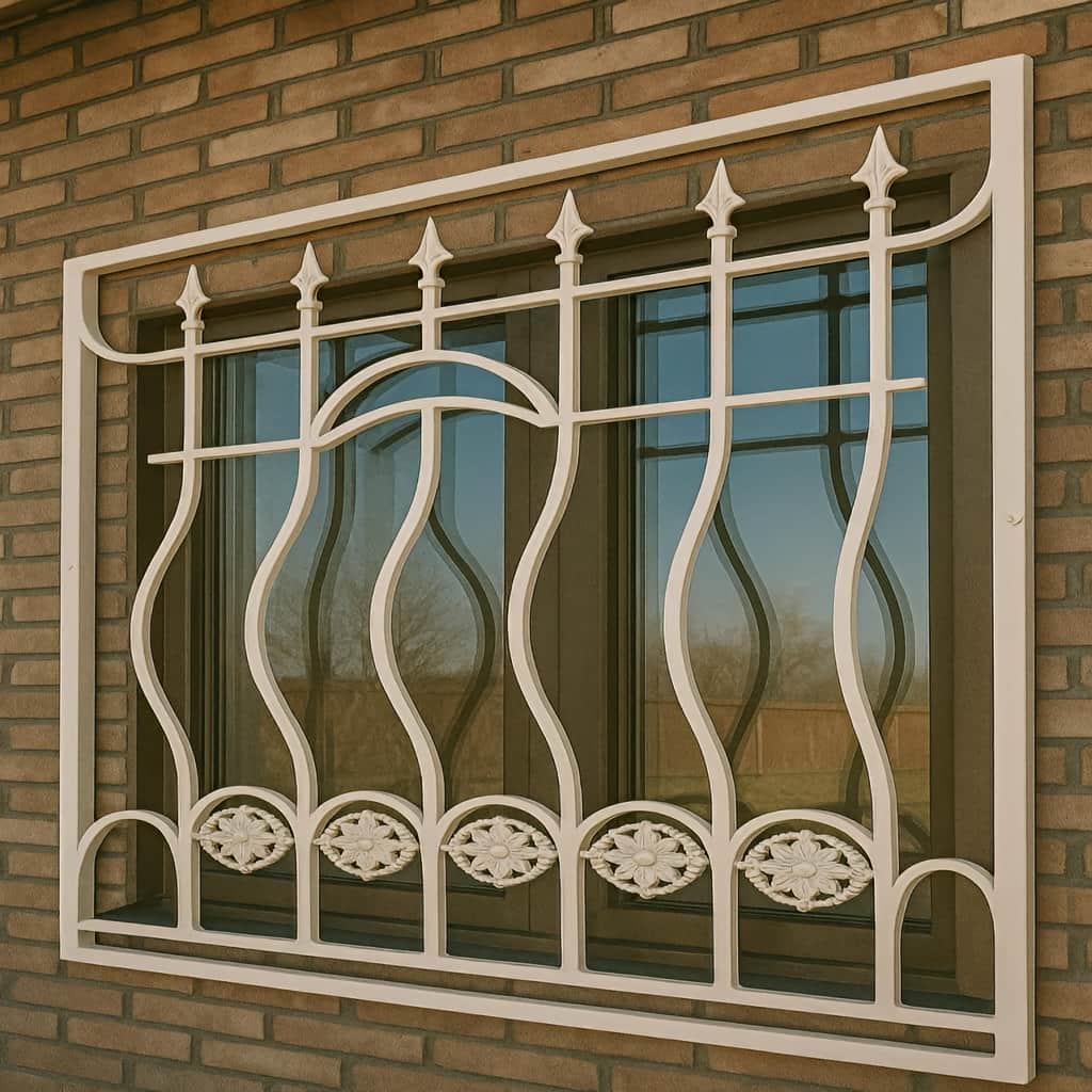 نصب حفاظ پنجره مدل موج سرنیزه دار