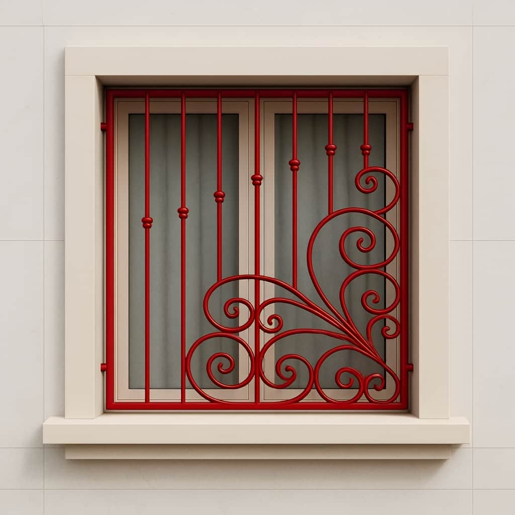 سفارش حفاظ پنجره مدل گل پیچ