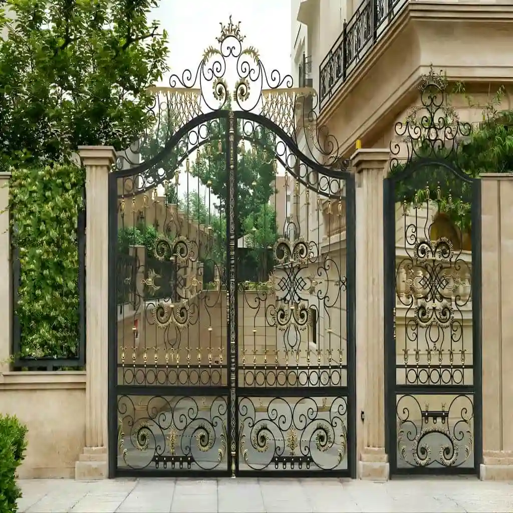 نصب درب فلزی ساده و شیک ورودی