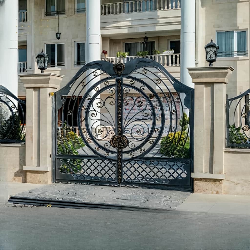 قیمت درب دایره مصور با رنگ پودری