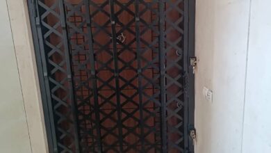 درب آکاردئونی خانه در مهرشهر کرج