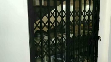درب آکاردئونی خانه در بندر انزلی