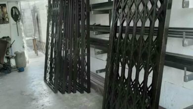 درب آکاردئونی خانه در فردیس کرج