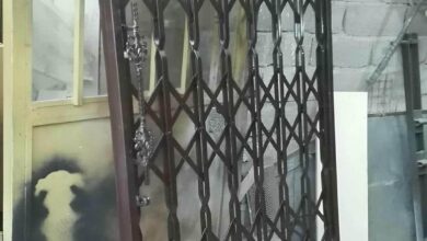 درب آکاردئونی خانه در اندیشه