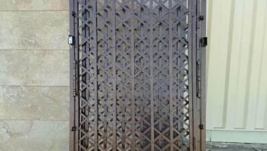درب آکاردئونی خانه در یاسوج