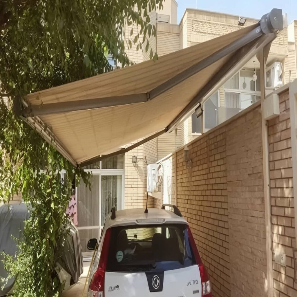 نصب سایه بان برقی اتوماتیک ضد UV در نوشهر