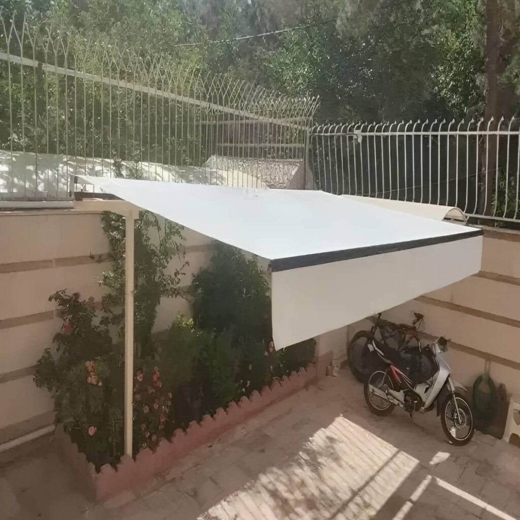 نصب سایه بان برقی اتوماتیک ضد UV در بجنورد