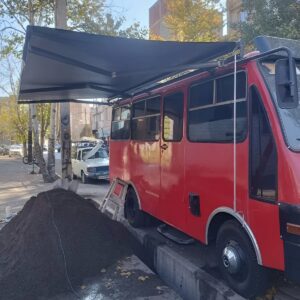 سایه بان برقی اتوماتیک در قم