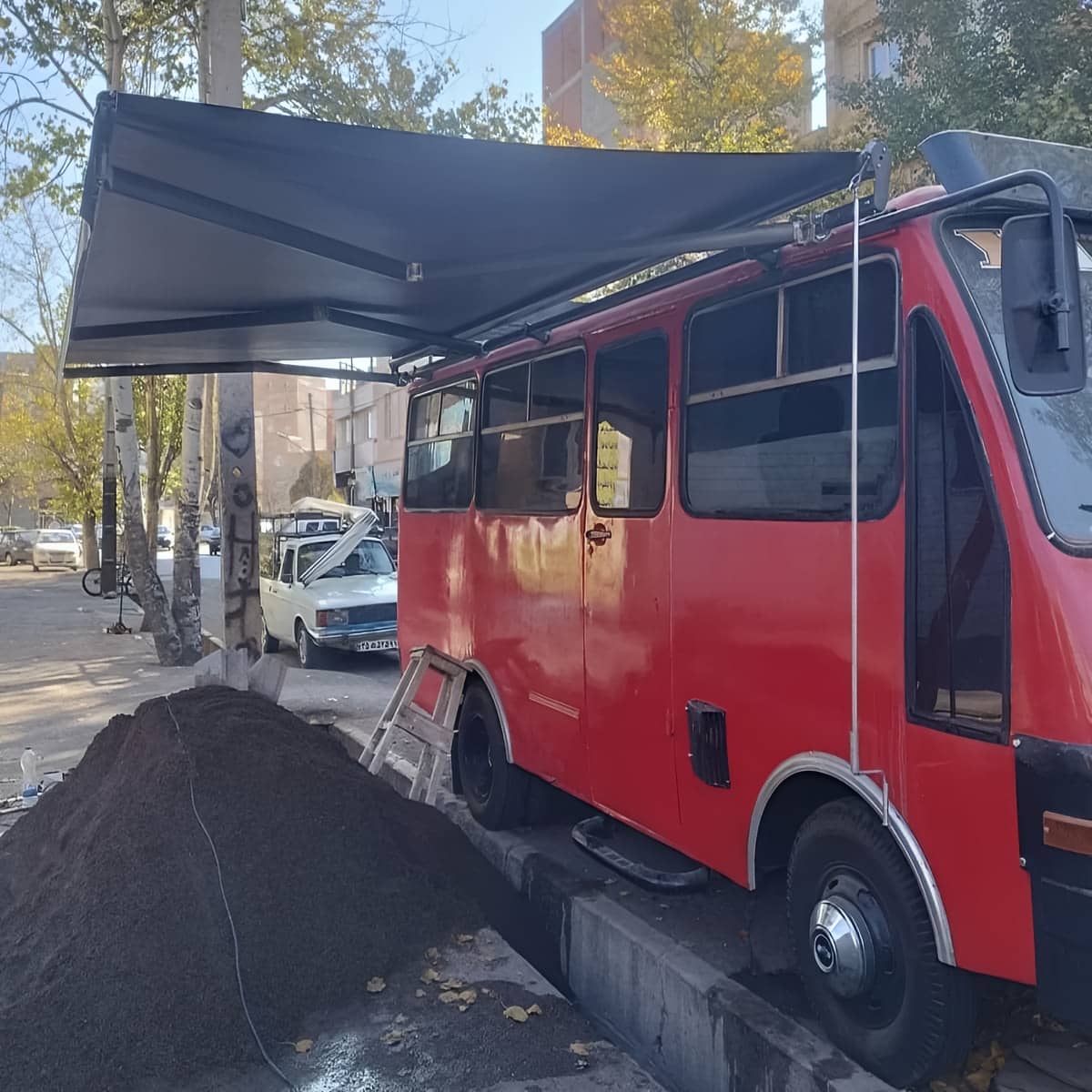 سایه بان برقی اتوماتیک در قم