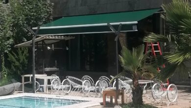 سایه بان برقی اتوماتیک در کیش