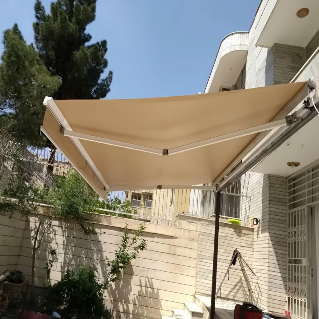 نصب سایبان برقی اتوماتیک ضدآب در استان مازندران