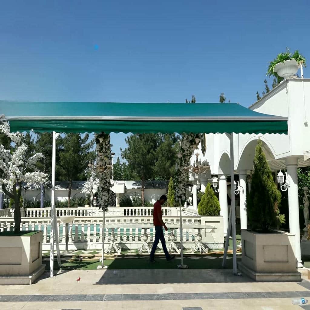 نصب سایبان برقی اتوماتیک ضدآب در رشت