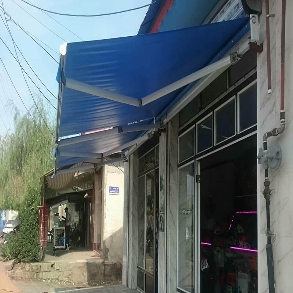 قیمت سایبان برقی اتوماتیک فروشگاهی در همدان
