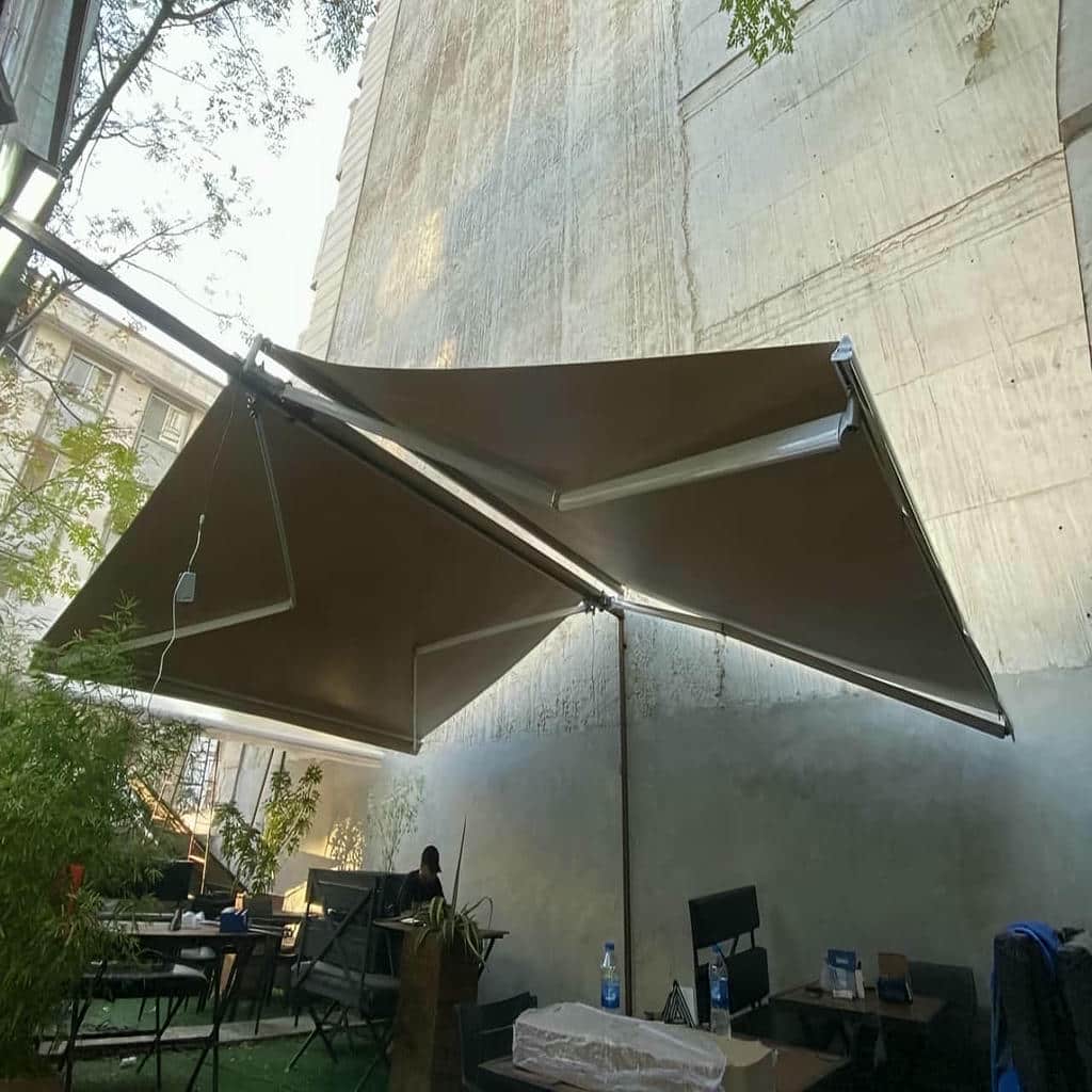 خرید سایه بان برقی اتوماتیک بازویی در آبسرد