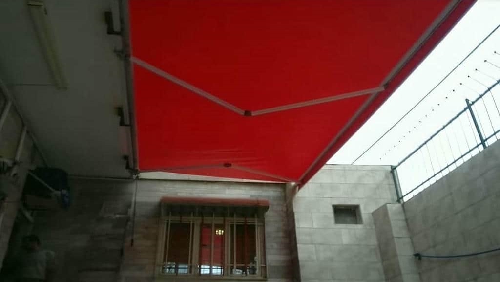 نصب سایه بان برقی ضدآب در فردیس کرج