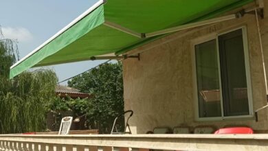 سایه بان برقی اتوماتیک در فشم