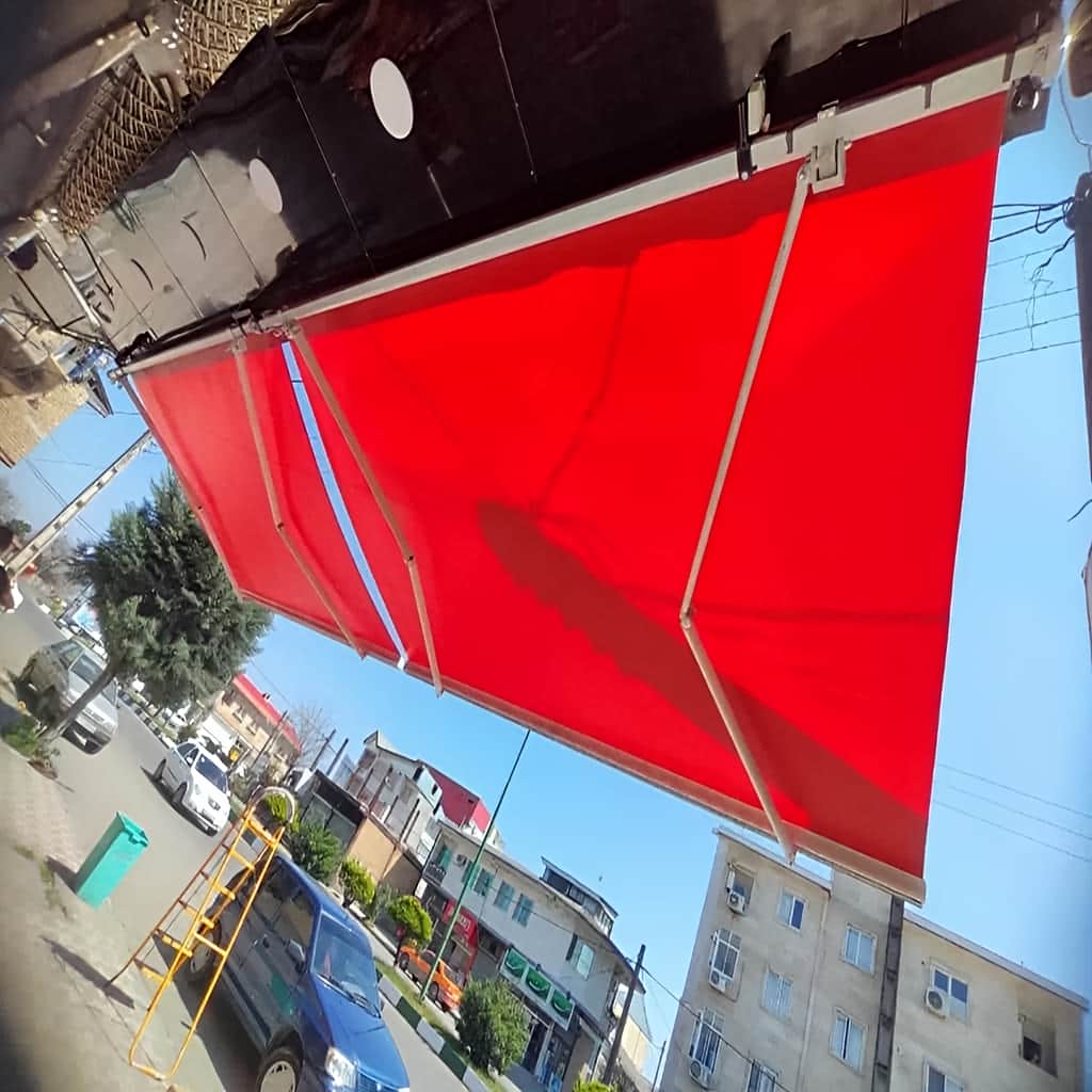 نصب سایه بان برقی ضدآب در نسیم شهر