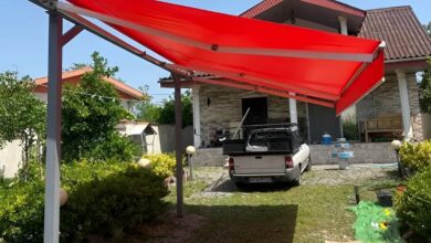 سایه بان برقی اتوماتیک در بیرجند