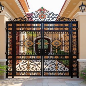 درب حیاط فرفورژه در قزوین