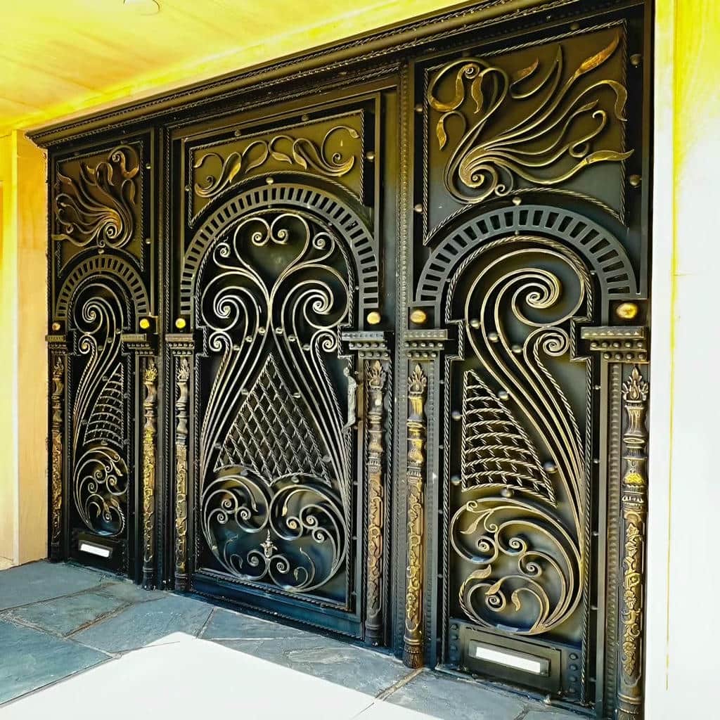 کارخانه درب حیاط فرفورژه تقویتی در کردان