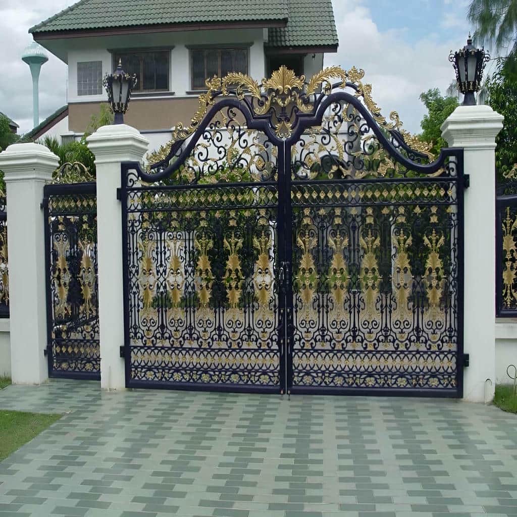خرید درب حیاط فرفورژه کلاسیک در عظیمیه کرج