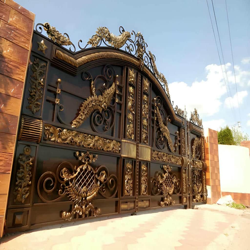 کارخانه درب حیاط فرفورژه ویلایی در سقز