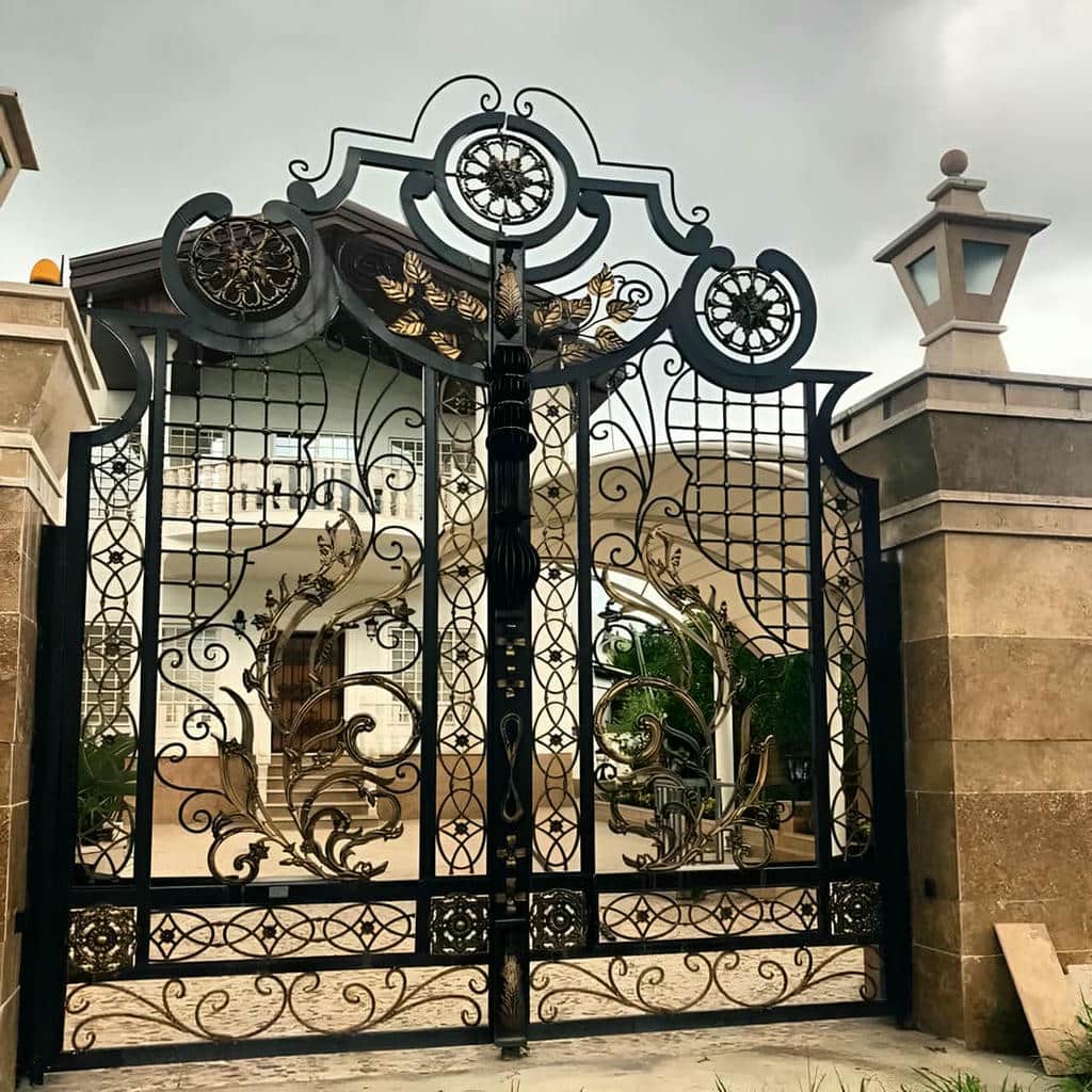کارخانه درب حیاط فرفورژه مقاوم در رشت