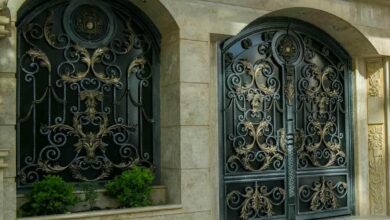 درب حیاط فرفورژه در یاسوج