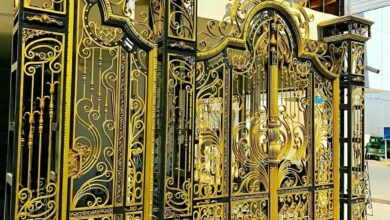 درب حیاط فرفورژه در فردیس کرج