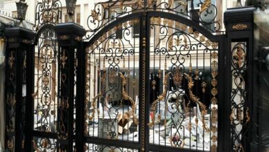 درب حیاط فرفورژه در ساوه