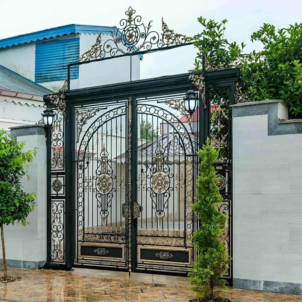 فروش درب حیاط فرفورژه مدرن در پردیس