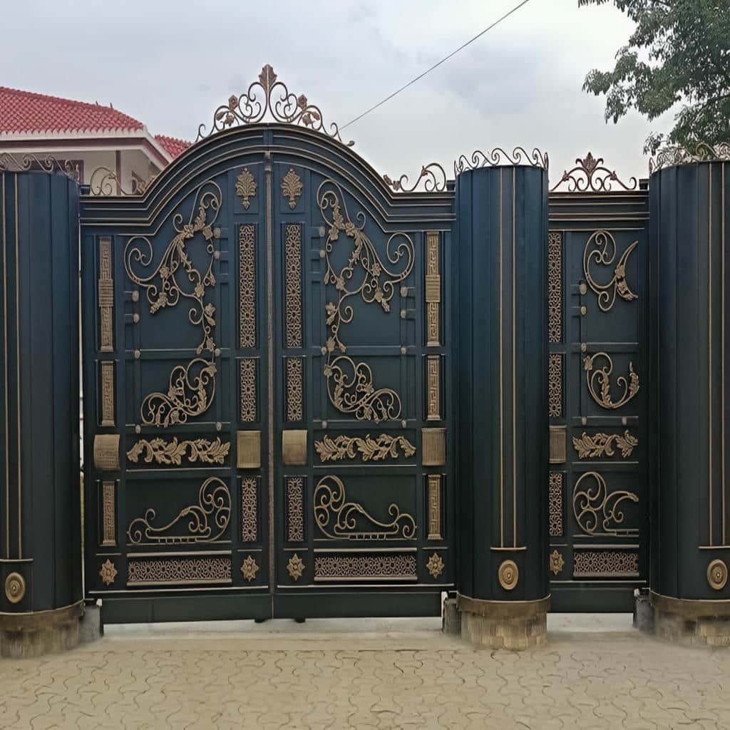 کارخانه درب حیاط فرفورژه مقاوم در خرم آباد