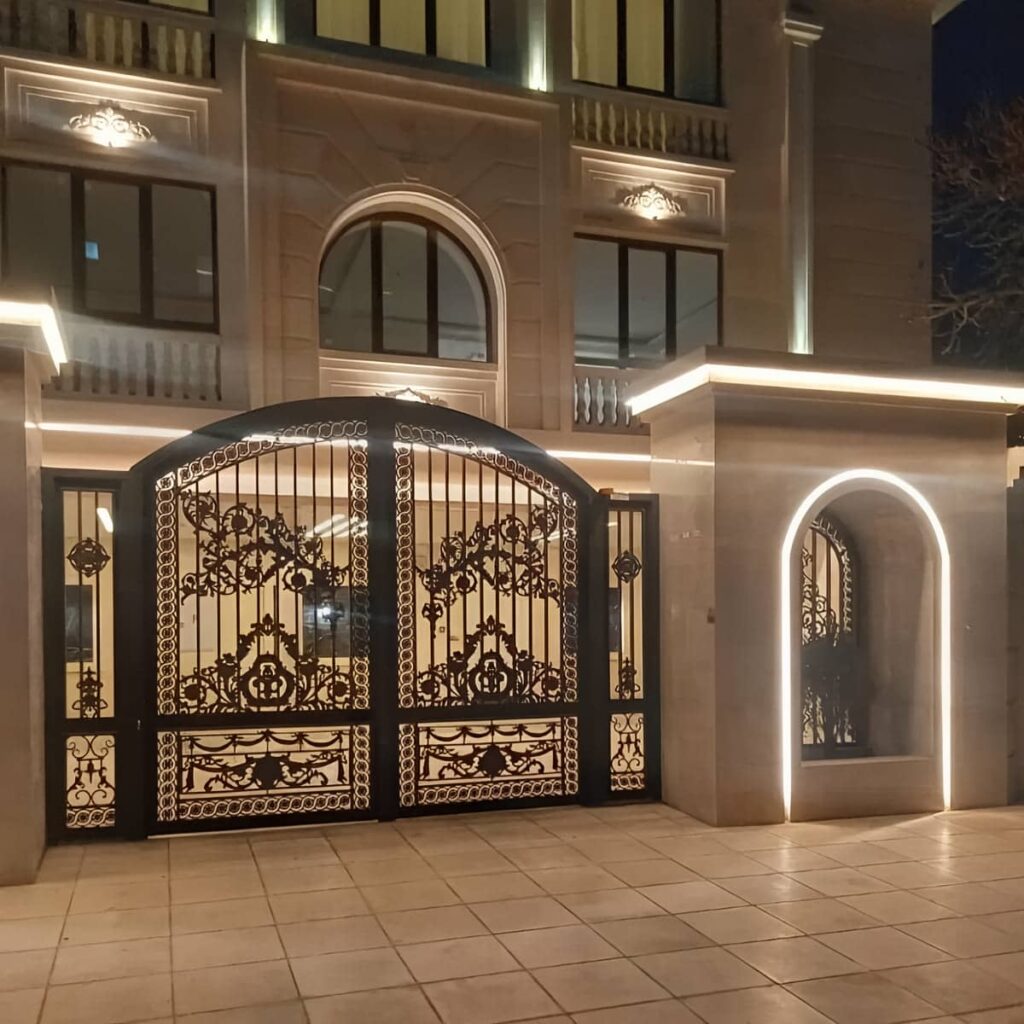 فروش درب حیاط فرفورژه سنگین در استان خوزستان