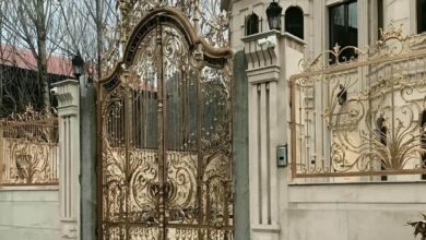 درب حیاط فرفورژه در سقز