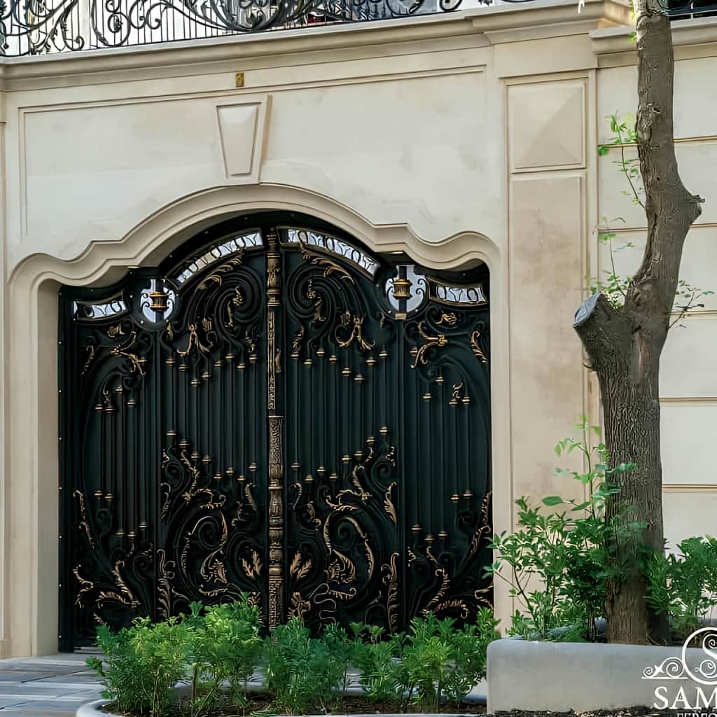 قیمت درب حیاط فرفورژه پارکینگی در بندر لنگه