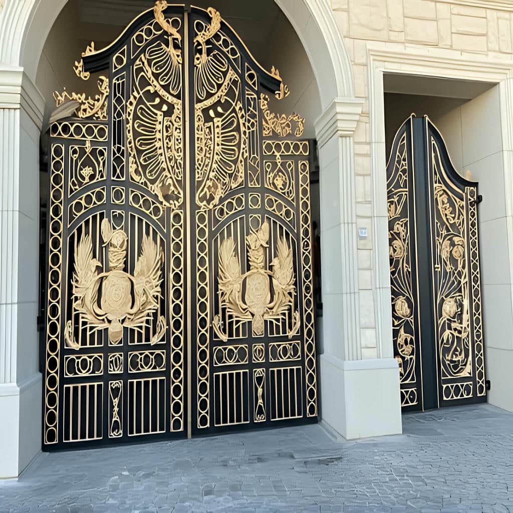 درب حیاط فرفورژه در بندر لنگه