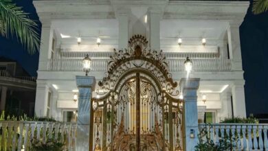 درب حیاط فرفورژه در لواسان