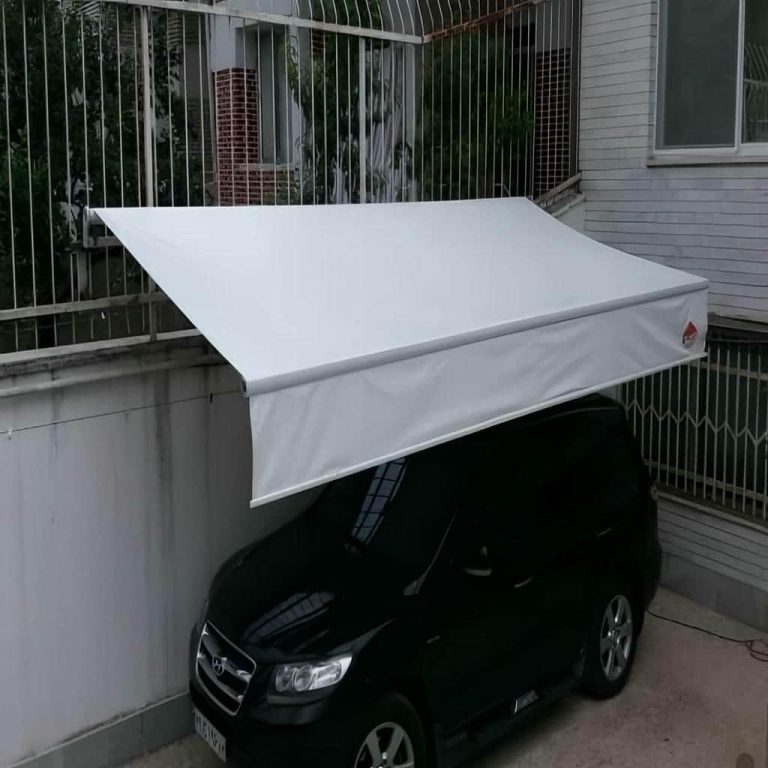 سایبان برقی مجهز به سنسور باد و باران