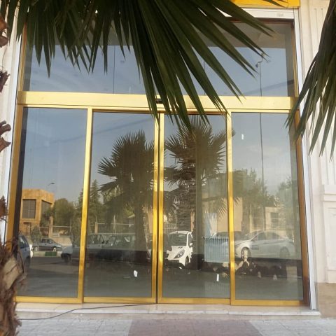 فریم مقاوم درب اتوماتیک شیشه ای
