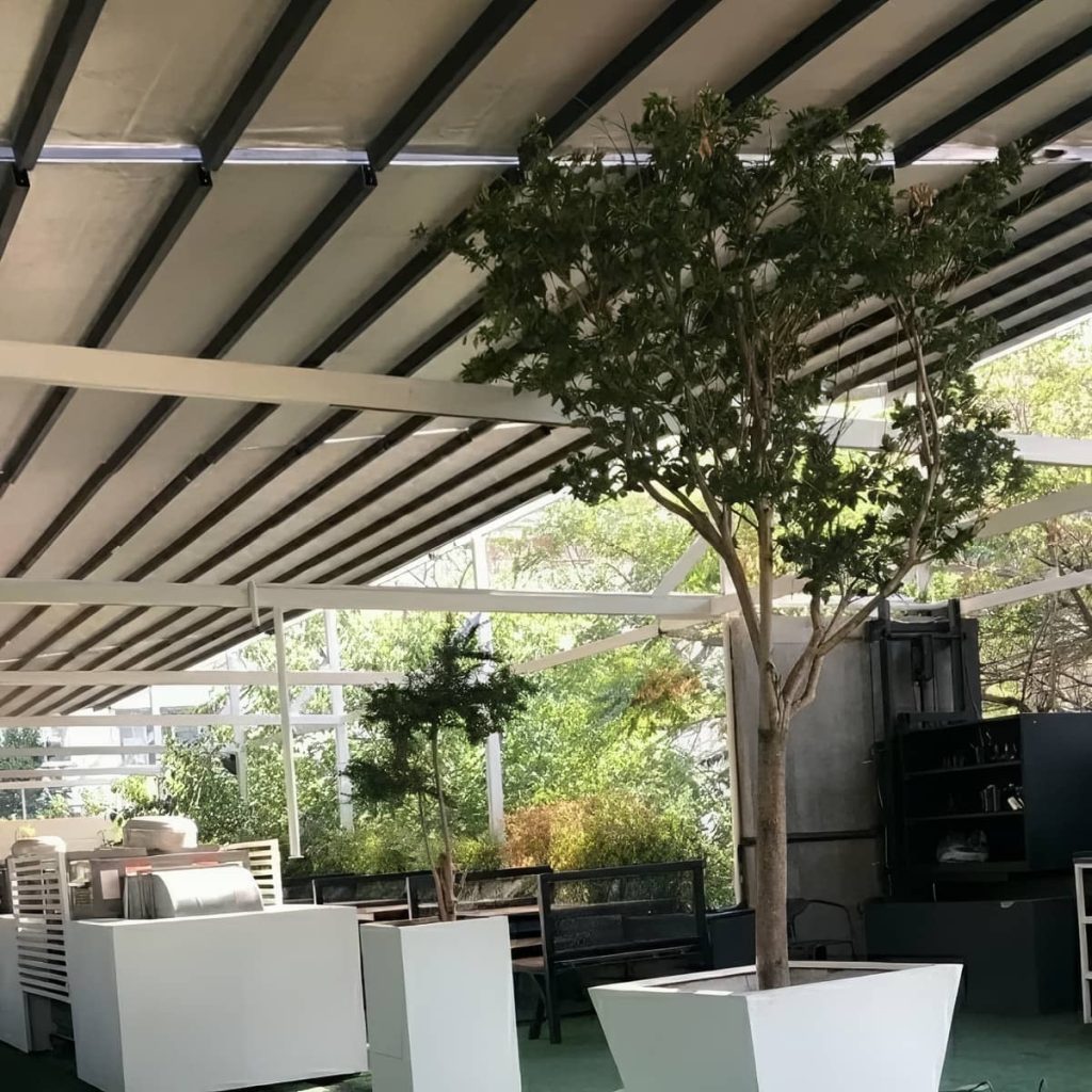 سقف برقی مدرن تراس