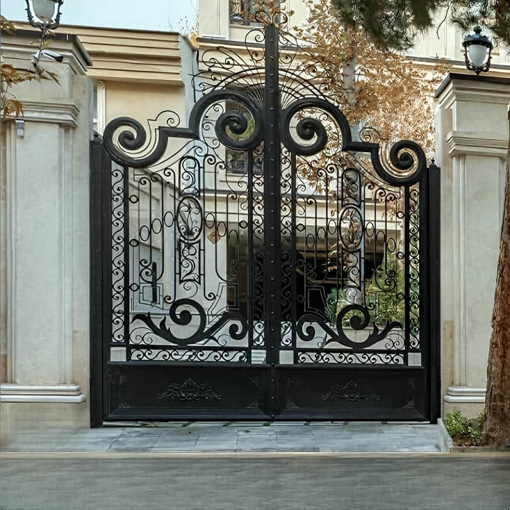 خرید درب پارکینگ سنگین شاسی دوبل ریلی نسبت به لولایی